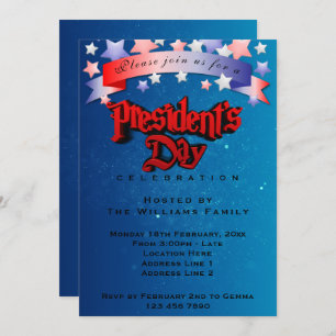 Presidenten Day Party Kaart