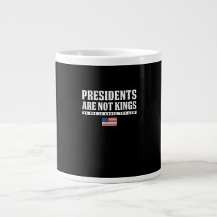 Presidenten zijn geen koningen USA Vlag Geen konin Extra Grote Beker