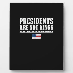 Presidenten zijn geen koningen USA Vlag Geen konin Fotoplaat