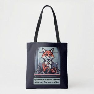 Presidential Fox - Grappig politiek satire dier Draagtas
