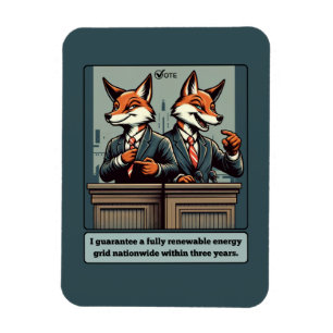 Presidential Fox - Grappig politiek satire dier Magneet