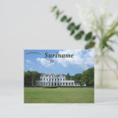 Presidentieel paleis in Paramaribo Suriname Briefkaart (Staand voorkant)