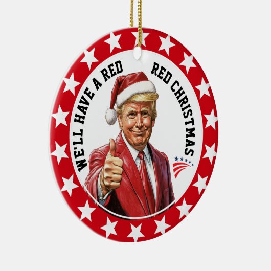 Presidentieel Patriottisch Acryl Ornament (Rechts)