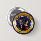 Presidentieel zegel ronde button 5,7 cm (Voorkant /achterkant)