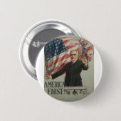 Presidentiële campagne 1920 ronde button 5,7 cm (Voorkant /achterkant)