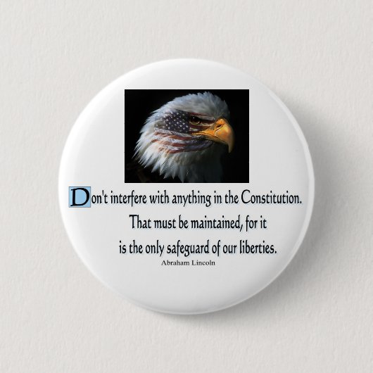 Presidentiële offertes ronde button 5,7 cm (Voorkant)