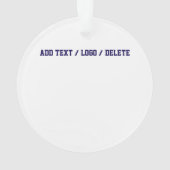 Presidentiële Trotse Amerikaanse Acryl Ornament (achterkant)