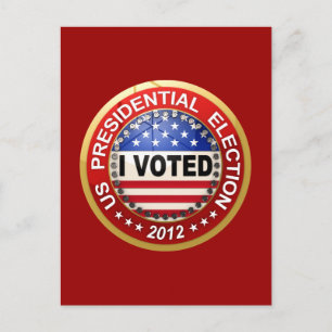 Presidentiële verkiezingen 2012 Ik heb gestemd Briefkaart