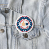 Presidentiële verkiezingen ronde button 7,6 cm (In situ)