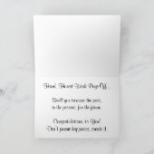 "Présidents de classe" Carte de félicitations (Intérieur)