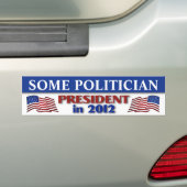 presidentsverkiezingen 2012 bumpersticker (Op auto)