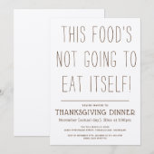 Presque Exaspéré Thanksgiving Holiday Invitation (Devant / Derrière)