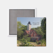 Presque Isle Lighthouse Erie magnet Magneet (Voorkant / Achterkant)