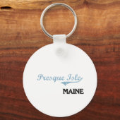 Presque Isle Maine City Classic Sleutelhanger (Voorkant)