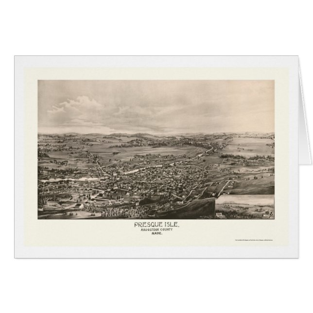 Presque Isle, ME Panoramic Map - 1894 (Voorkant Horizontaal)