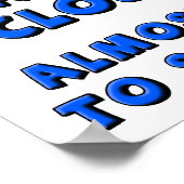 Presque Obligé de Sociabiliser Affiche Drôle (Coin)