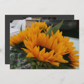 Presque un tournesol Enregistrer la carte de date (Devant / Derrière)