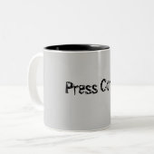 Press Corpse Tweekleurige Koffiemok (Voorkant links)