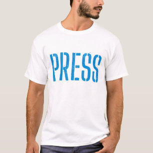 Press Gear voor verslaggevers Fotografen Influence T-shirt