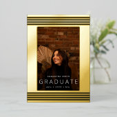 Pressage Gold | Faire-part de fin d'études (Debout devant)