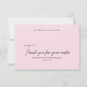 Presse Chic Rose Sur Carte Écran À Ongles (Dos)