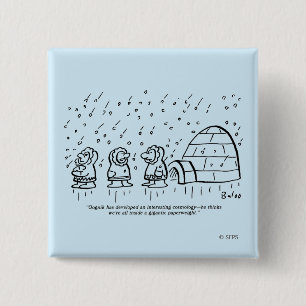 Presse-papier Vierkante Button 5,1 Cm