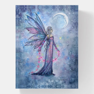Presse-papiers Décembre Moon Fairy Art de Molly Harrison