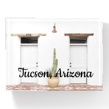 Entrée blanche sud-ouest Tucson, Arizona