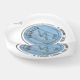 Presse-papiers Image Personnaliser | Coeur de verre