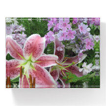 Jolies fleurs Rectangulaire Paperweight