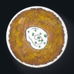 Presse-papiers Latke Potato Pancakes Cuisine juive Foin<br><div class="desc">Design présente une illustration originale d'une délicieuse crêpe de pommes de terre au latke surmontée de crème aigre, un aliment de base de la cuisine de vacances juive. Idéal pour les célébrations Hanoukka ! Ce design de latkes de Chanukah est également disponible sur d'autres produits. De nombreux autres modèles de...</div>