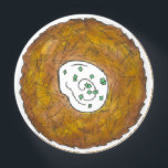 Presse-papiers Latke Potato Pancakes Cuisine juive Foin<br><div class="desc">Design présente une illustration originale d'une délicieuse crêpe de pommes de terre au latke surmontée de crème aigre, un aliment de base de la cuisine de vacances juive. Idéal pour les célébrations Hanoukka ! Ce design de latkes de Chanukah est également disponible sur d'autres produits. De nombreux autres modèles de...</div>