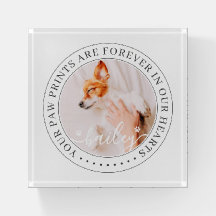 Pet Memorial Empreintes de pattes Coeurs Élégant P