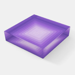 Presse-papiers Poids du papier Carré GlowGo (violet)
