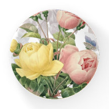 Roses et papillons Jardin Floral Vintage
