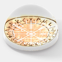 Vegvísir Islandais magique amulet stave Paperweigh