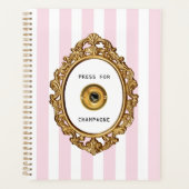 Presse pour Champagne | Bandes roses (Devant)