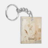 Pressed Flowers and Grass Sleutelhanger (Voorkant Links)