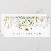 Pressed Flowers Cadeaubon (Voorkant / Achterkant)