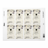 Pressed Flowers Papier Stijl Zeep Product Label (Full Sheet)