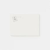  Pressed Rose- Regency Correspondence  Post-it® Notes (Voorkant)