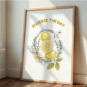 Presser Le Jour Affiche de Citron de Cuisine Mural