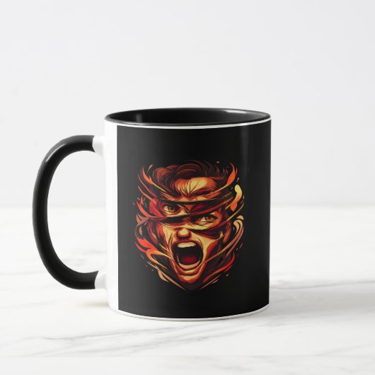 Pressure Mask Graphic Mug | Bold Urban Expression Mok (Links)
