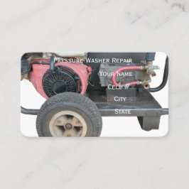 Pressure Washer Repair Business Card Visitekaartje