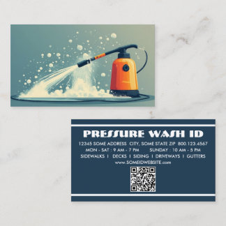 PRESSURE WASHER with qr code Klantenkaartje