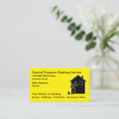 Pressure Washing Services Business Cards Visitekaartje (Staand voorkant)