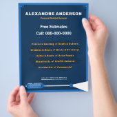 Pressure Washing Services Flyer (Hand)