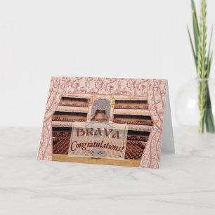 Prestatie Gefeliciteerd, Brava voor Vrouw Kaart