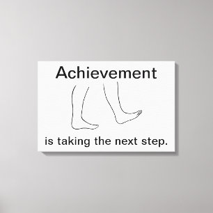 Prestatie is de volgende stap Canvasprint Canvas Afdruk