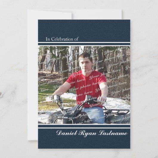 Prestatie met eer Foto Kaart (Voorkant)